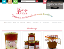 Tablet Screenshot of confiture-songeduverger.com